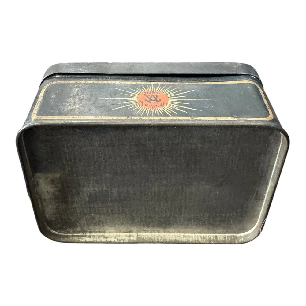 Vintage Tung-Sol‎ Automobile Lamp Tin Litho Advertising Sign Gas Oil Can